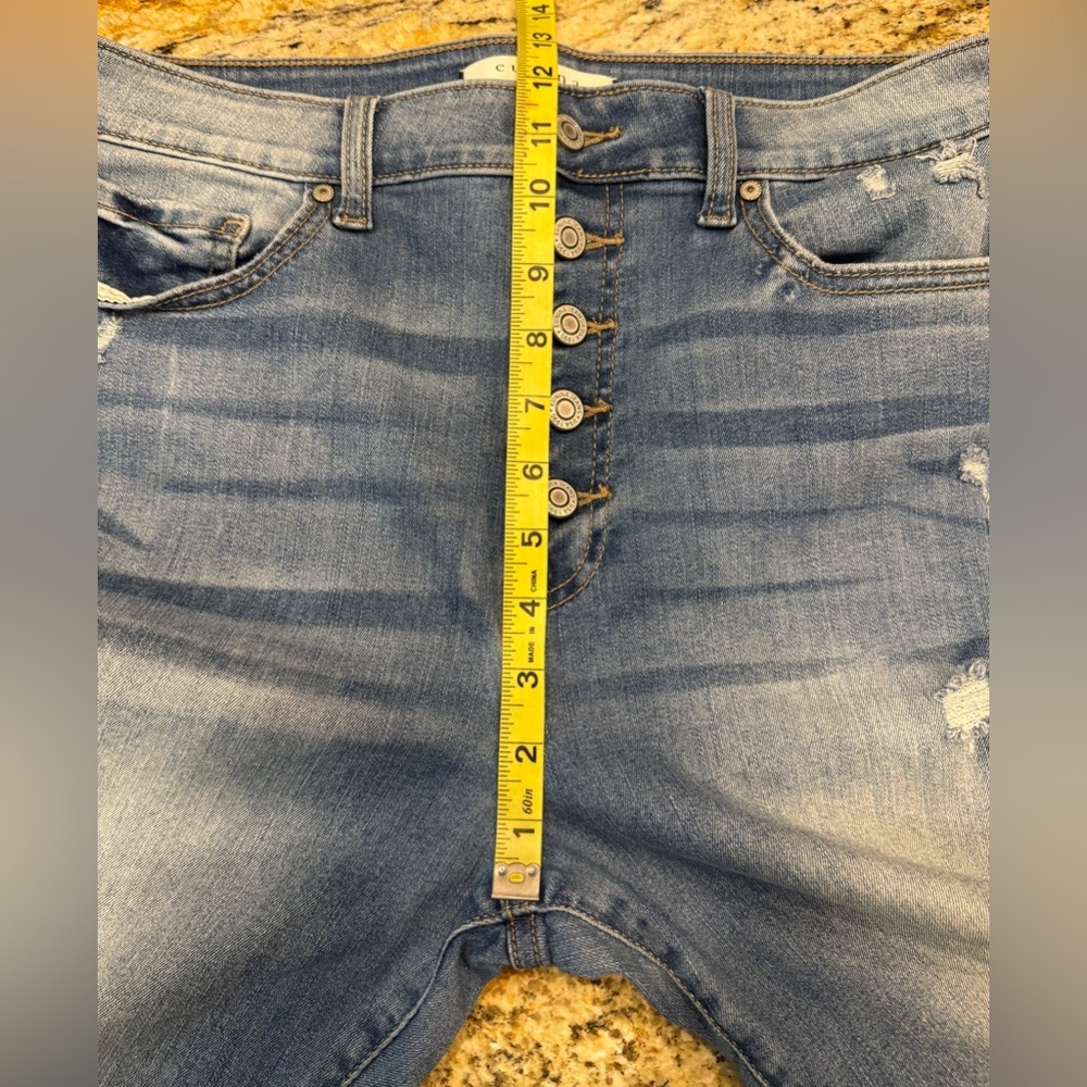 Eunina Bella Womens Super High Rise Skinny Ankle Jeans Size 13 Stretch - Picture 7 of 8